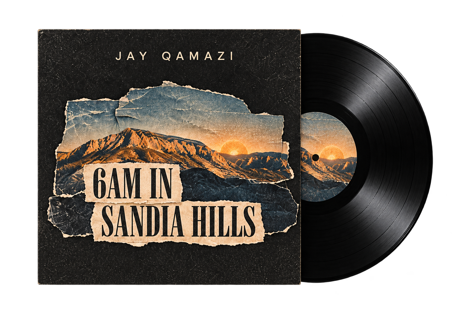 6am In Sandia Hills standard black vinyl with artwork sleeve